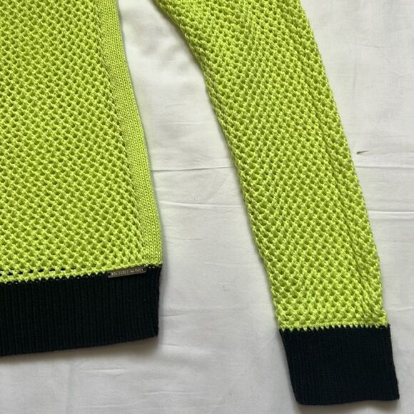 ⭐️MICHAEL Kors Neon Yellow Sweater with Black Trim⭐️ - Picture 8 of 13